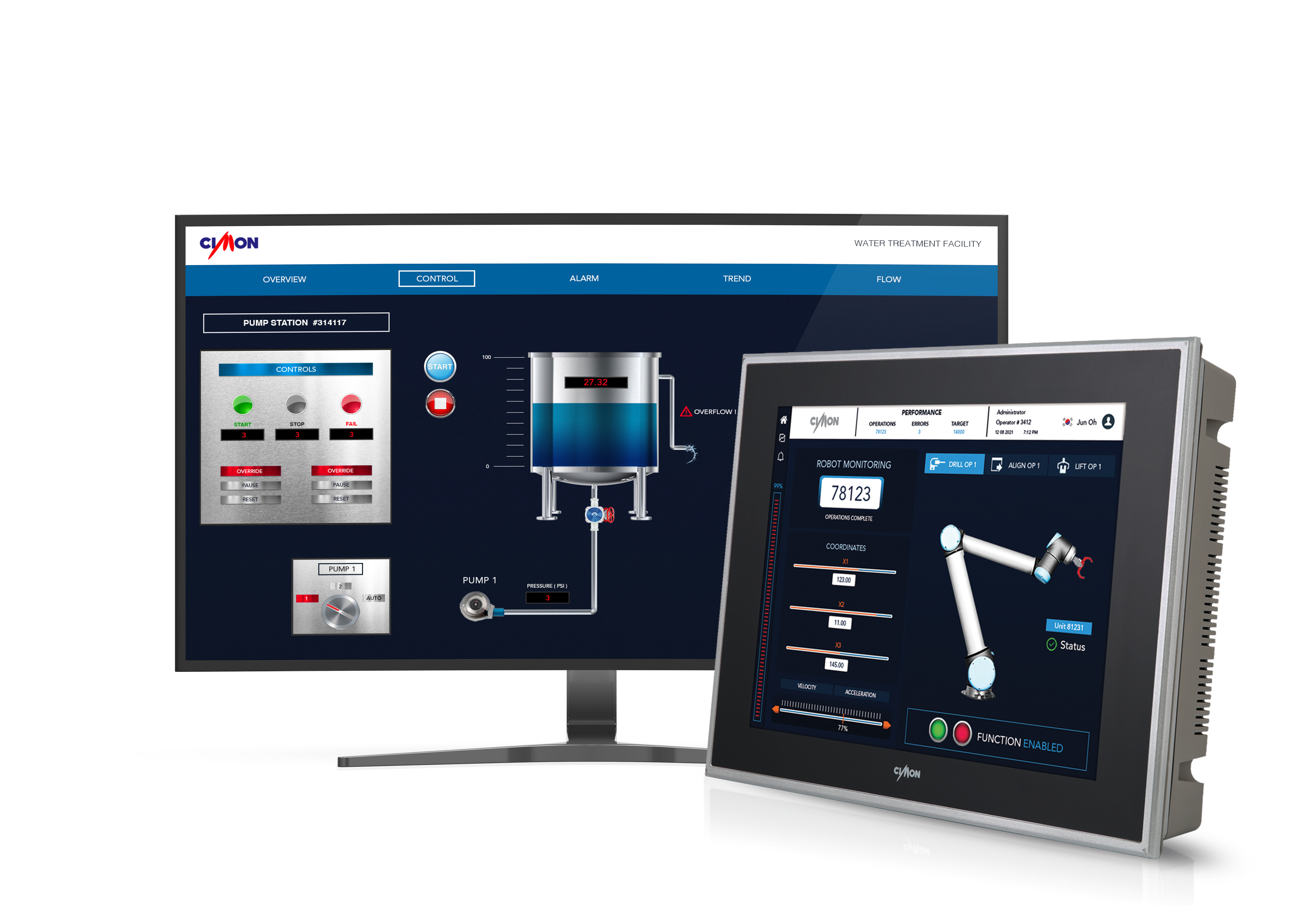 cimon scada setting